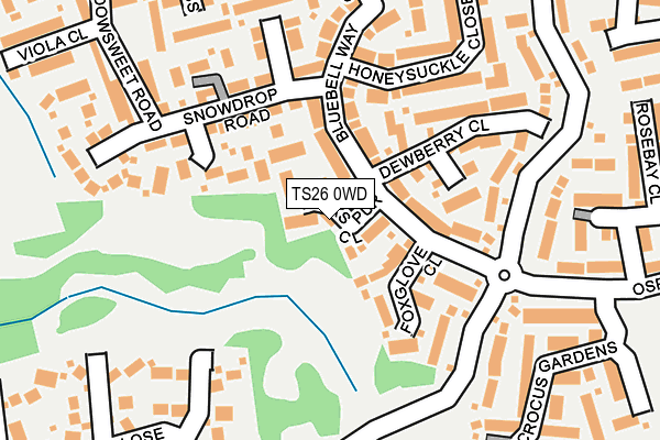 TS26 0WD map - OS OpenMap – Local (Ordnance Survey)