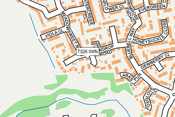 TS26 0WN map - OS OpenMap – Local (Ordnance Survey)
