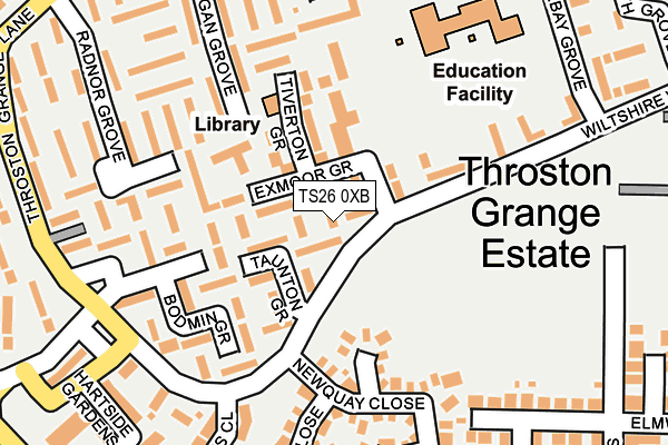 TS26 0XB map - OS OpenMap – Local (Ordnance Survey)