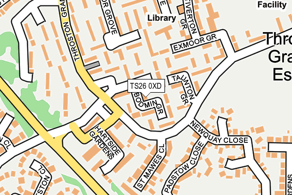 TS26 0XD map - OS OpenMap – Local (Ordnance Survey)