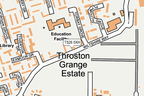 TS26 0XH map - OS OpenMap – Local (Ordnance Survey)