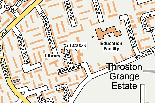 TS26 0XN map - OS OpenMap – Local (Ordnance Survey)