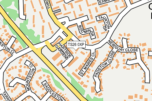 TS26 0XP map - OS OpenMap – Local (Ordnance Survey)