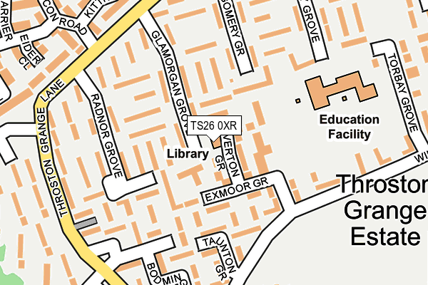 TS26 0XR map - OS OpenMap – Local (Ordnance Survey)