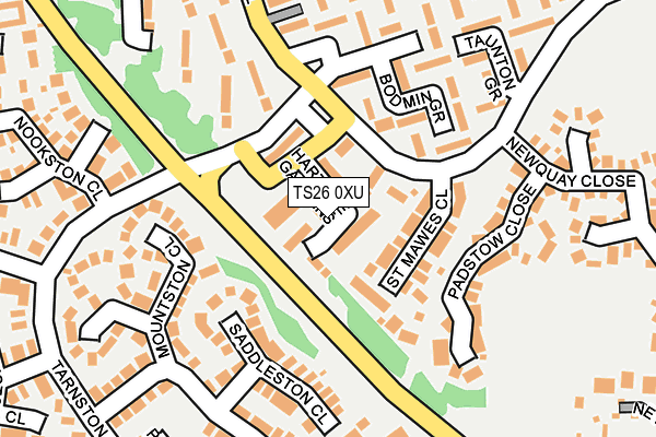 TS26 0XU map - OS OpenMap – Local (Ordnance Survey)