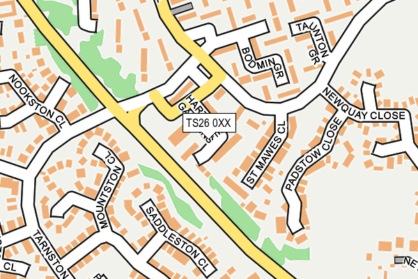 TS26 0XX map - OS OpenMap – Local (Ordnance Survey)