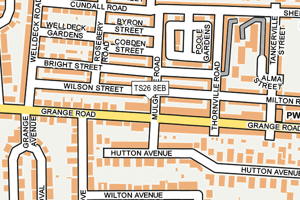 TS26 8EB map - OS OpenMap – Local (Ordnance Survey)