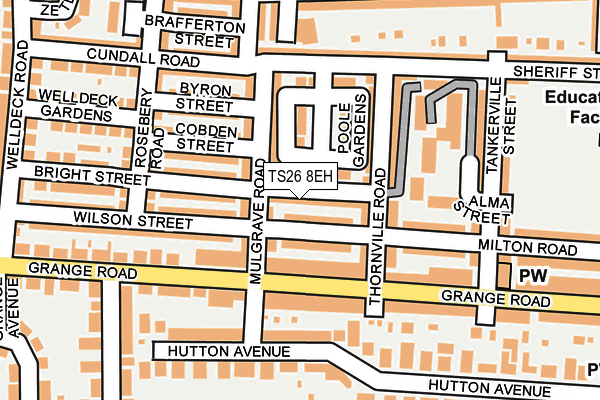 TS26 8EH map - OS OpenMap – Local (Ordnance Survey)