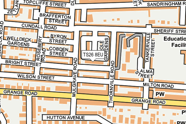 TS26 8EU map - OS OpenMap – Local (Ordnance Survey)