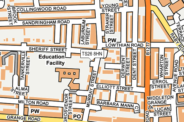 TS26 8HN map - OS OpenMap – Local (Ordnance Survey)