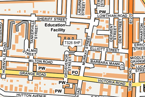 TS26 8HP map - OS OpenMap – Local (Ordnance Survey)