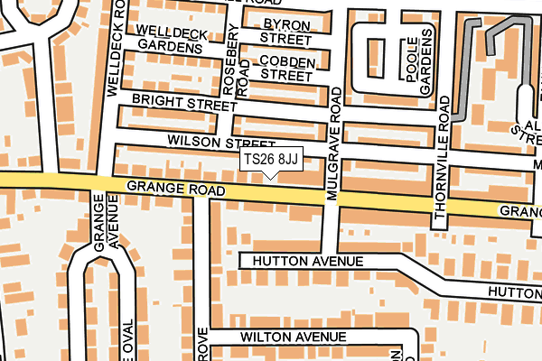 TS26 8JJ map - OS OpenMap – Local (Ordnance Survey)