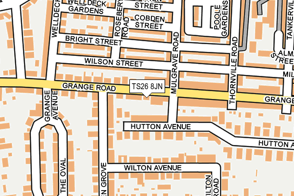 TS26 8JN map - OS OpenMap – Local (Ordnance Survey)
