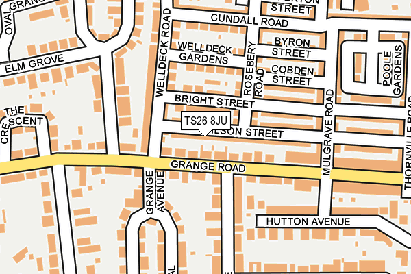 TS26 8JU map - OS OpenMap – Local (Ordnance Survey)