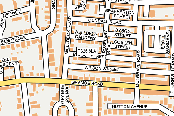 TS26 8LA map - OS OpenMap – Local (Ordnance Survey)