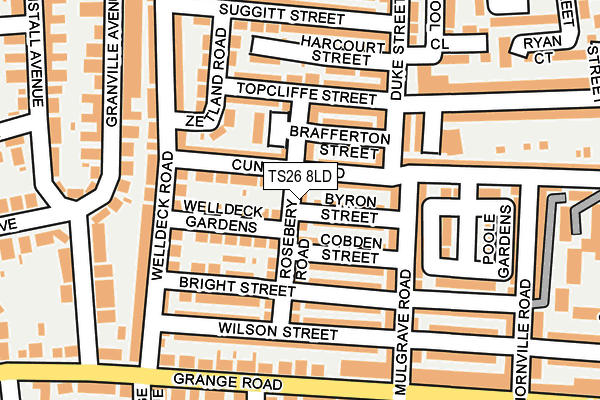 TS26 8LD map - OS OpenMap – Local (Ordnance Survey)