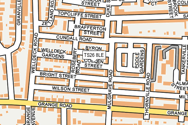 TS26 8LE map - OS OpenMap – Local (Ordnance Survey)