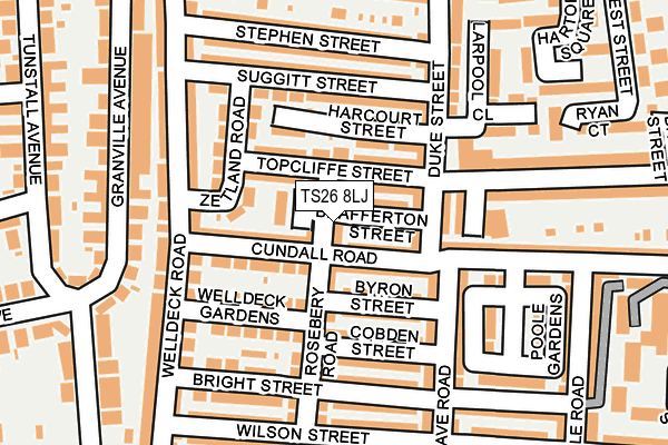 TS26 8LJ map - OS OpenMap – Local (Ordnance Survey)