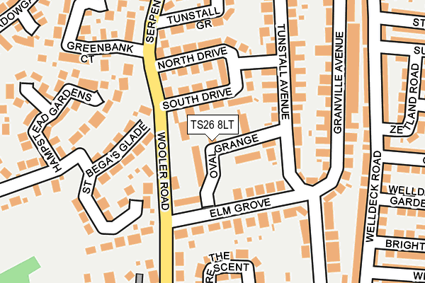 TS26 8LT map - OS OpenMap – Local (Ordnance Survey)