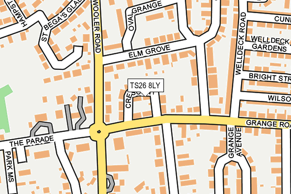 TS26 8LY map - OS OpenMap – Local (Ordnance Survey)