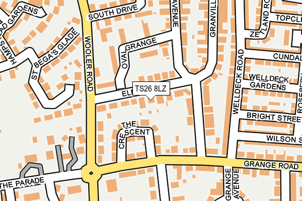 TS26 8LZ map - OS OpenMap – Local (Ordnance Survey)