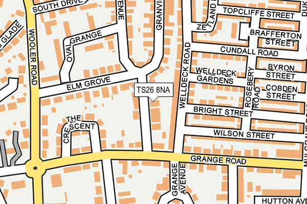 TS26 8NA map - OS OpenMap – Local (Ordnance Survey)