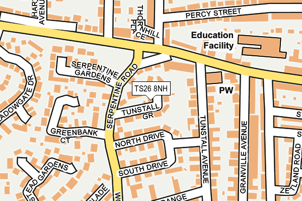 TS26 8NH map - OS OpenMap – Local (Ordnance Survey)