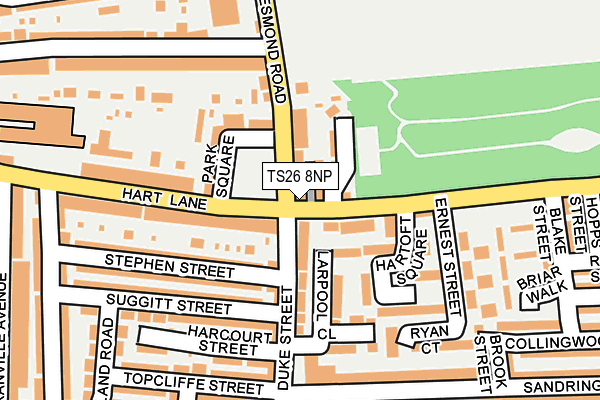 TS26 8NP map - OS OpenMap – Local (Ordnance Survey)