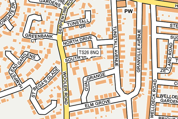 TS26 8NQ map - OS OpenMap – Local (Ordnance Survey)