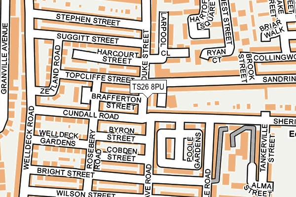 TS26 8PU map - OS OpenMap – Local (Ordnance Survey)