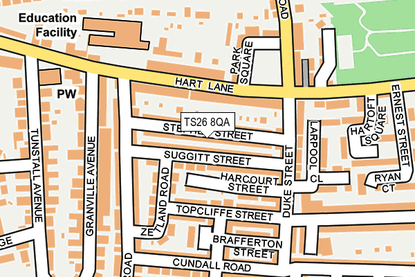 TS26 8QA map - OS OpenMap – Local (Ordnance Survey)