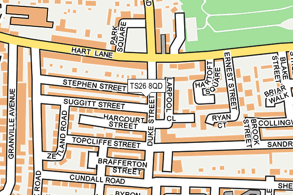 TS26 8QD map - OS OpenMap – Local (Ordnance Survey)