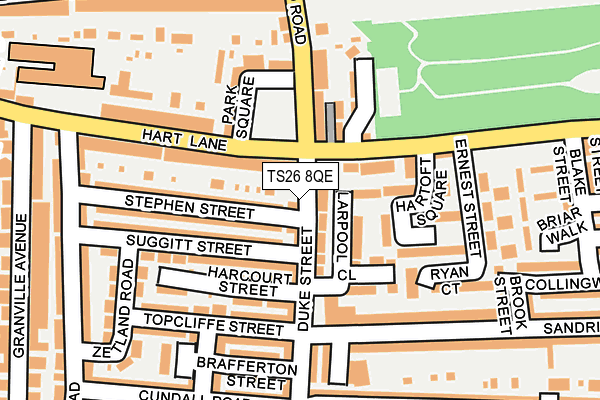 TS26 8QE map - OS OpenMap – Local (Ordnance Survey)