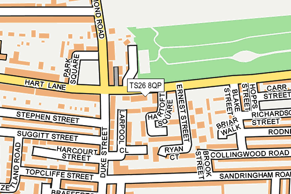 TS26 8QP map - OS OpenMap – Local (Ordnance Survey)