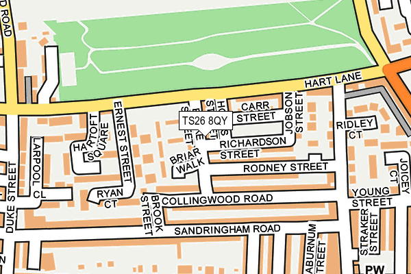 TS26 8QY map - OS OpenMap – Local (Ordnance Survey)