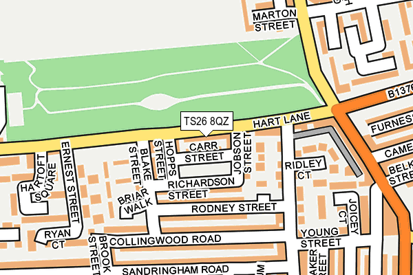 TS26 8QZ map - OS OpenMap – Local (Ordnance Survey)