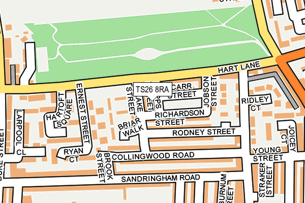 TS26 8RA map - OS OpenMap – Local (Ordnance Survey)