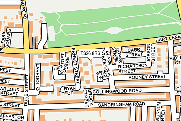 TS26 8RS map - OS OpenMap – Local (Ordnance Survey)