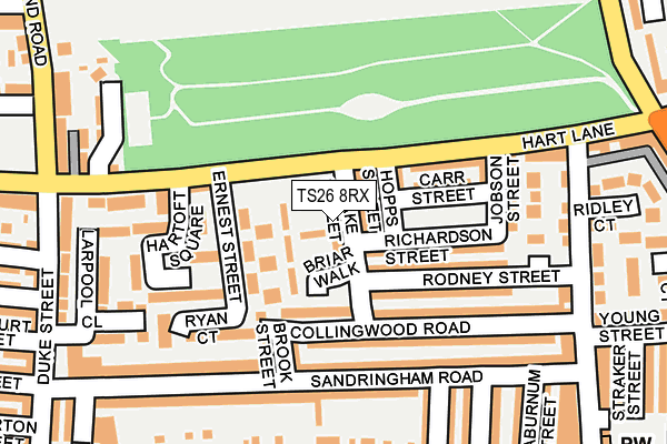 TS26 8RX map - OS OpenMap – Local (Ordnance Survey)