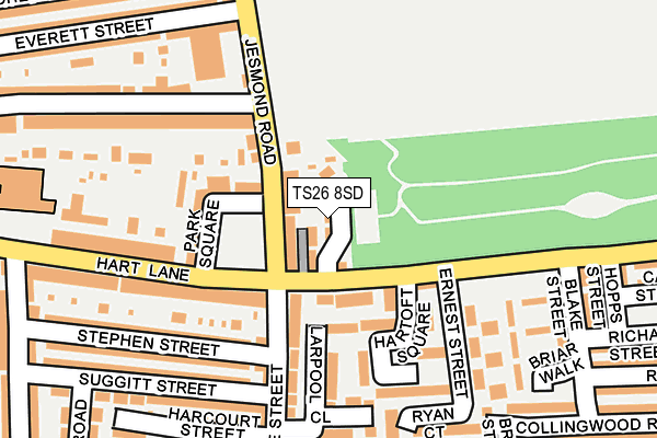TS26 8SD map - OS OpenMap – Local (Ordnance Survey)