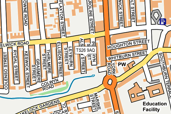 TS26 9AQ map - OS OpenMap – Local (Ordnance Survey)