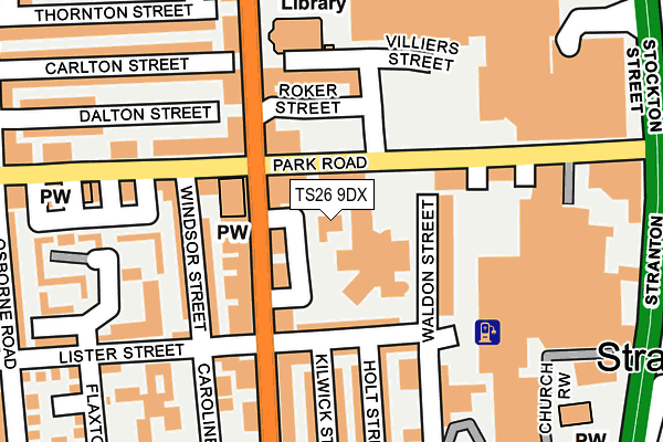 TS26 9DX map - OS OpenMap – Local (Ordnance Survey)