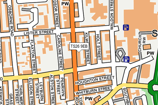 TS26 9EB map - OS OpenMap – Local (Ordnance Survey)