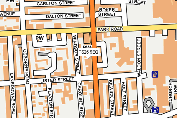 TS26 9EQ map - OS OpenMap – Local (Ordnance Survey)