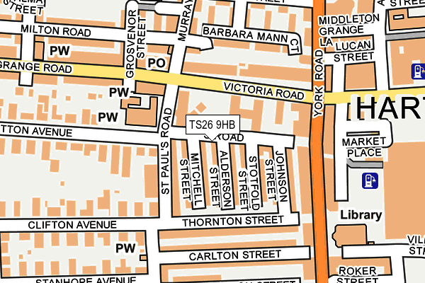 TS26 9HB map - OS OpenMap – Local (Ordnance Survey)