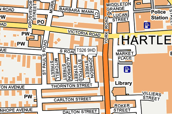 TS26 9HD map - OS OpenMap – Local (Ordnance Survey)