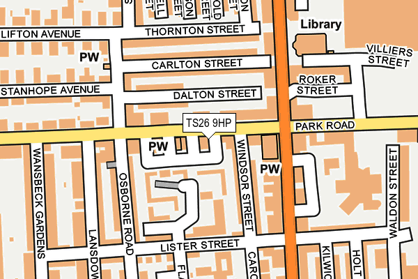 TS26 9HP map - OS OpenMap – Local (Ordnance Survey)