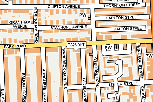 TS26 9HT map - OS OpenMap – Local (Ordnance Survey)