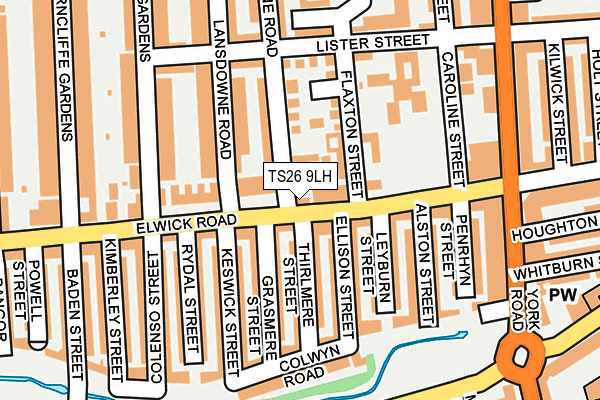 TS26 9LH map - OS OpenMap – Local (Ordnance Survey)