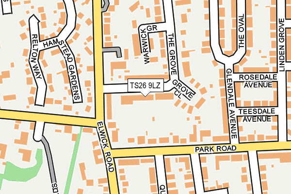 TS26 9LZ map - OS OpenMap – Local (Ordnance Survey)
